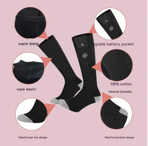 Electric Heated Ski Socks
