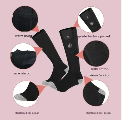 Electric Heated Ski Socks